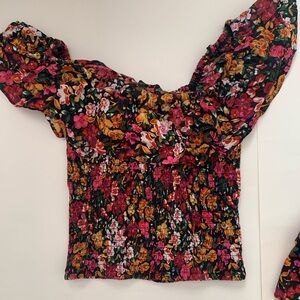 Floral skirt and top set